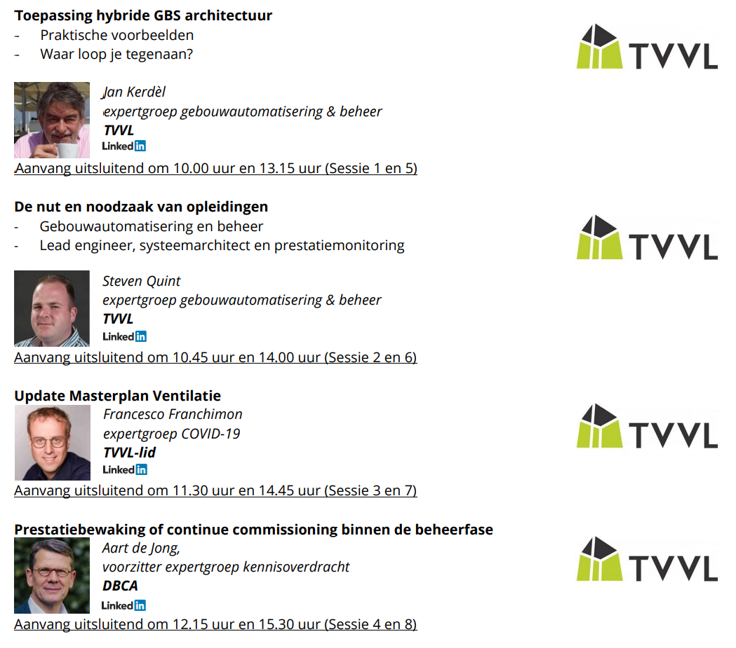 Smart Buildings 2021 - TVVL partnerprogramma
